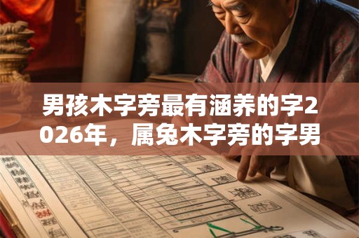 男孩木字旁最有涵养的字2026年，属兔木字旁的字男孩起名字大全