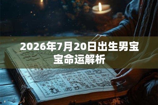 2026年7月20日出生男宝宝命运解析 2026年7月20日出生男宝宝命运解析