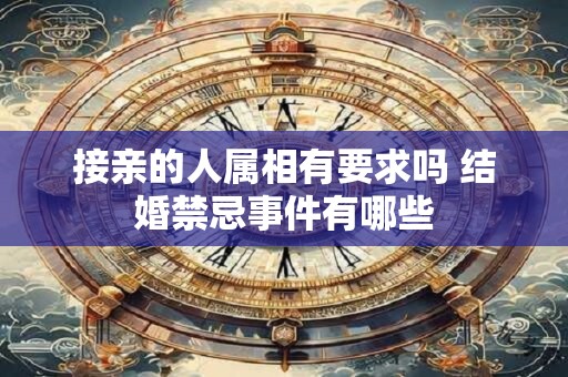 接亲的人属相有要求吗 结婚禁忌事件有哪些