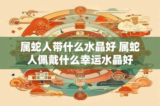 属蛇人带什么水晶好 属蛇人佩戴什么幸运水晶好