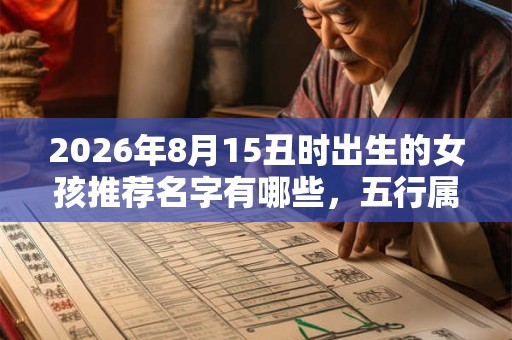 2026年8月15丑时出生的女孩推荐名字有哪些,五行属什么 2026年8月15丑时出生的女孩推荐名字有哪些,五行属什么