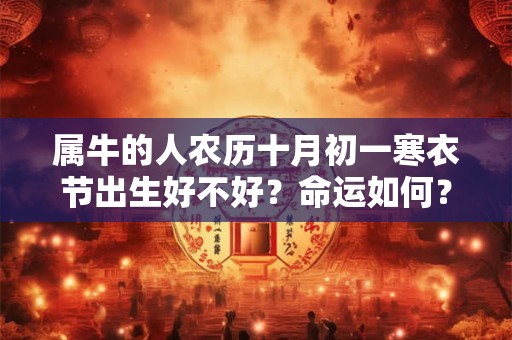 属牛的人农历十月初一寒衣节出生好不好？命运如何？