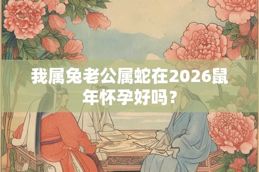 我属兔老公属蛇在2026鼠年怀孕好吗? 我属兔老公属蛇在2026鼠年怀孕好吗?