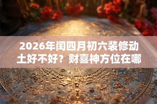 2026年闰四月初六装修动土好不好？财喜神方位在哪个位置？