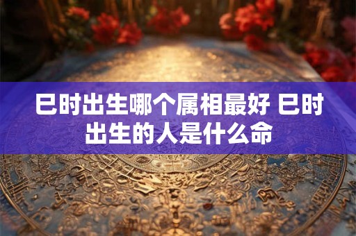 巳时出生哪个属相最好 巳时出生的人是什么命 巳时出生哪个属相最好 巳时出生的人是什么命