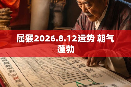 属猴2026.8.12运势 朝气蓬勃