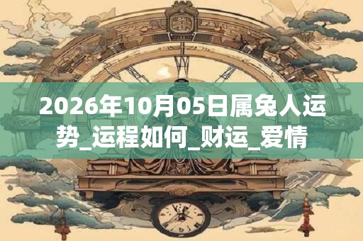 2026年10月05日属兔人运势_运程如何_财运_爱情