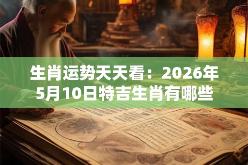 生肖运势天天看：2026年5月10日特吉生肖有哪些