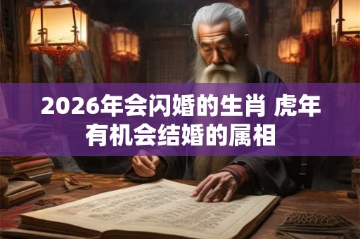 2026年会闪婚的生肖 虎年有机会结婚的属相 2026年会闪婚的生肖 虎年有机会结婚的属相