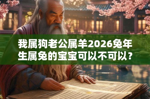 我属狗老公属羊2026兔年生属兔的宝宝可以不可以? 我属狗老公属羊2026兔年生属兔的宝宝可以不可以?