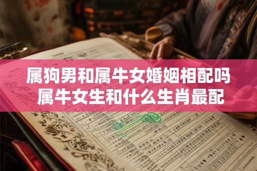 属狗男和属牛女婚姻相配吗 属牛女生和什么生肖最配