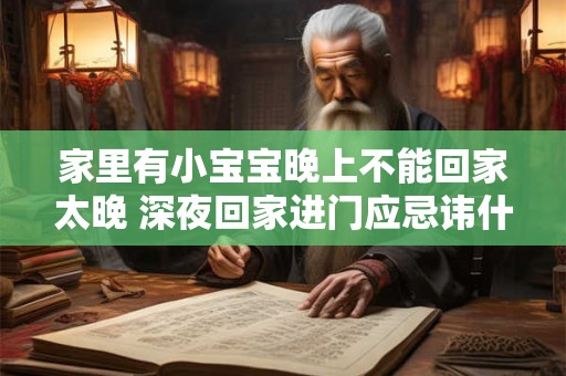 家里有小宝宝晚上不能回家太晚 深夜回家进门应忌讳什么 家里有小宝宝晚上不能回家太晚 深夜回家进门应忌讳什么