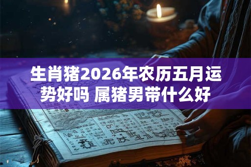 生肖猪2026年农历五月运势好吗 属猪男带什么好