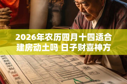 2026年农历四月十四适合建房动土吗 日子财喜神方位