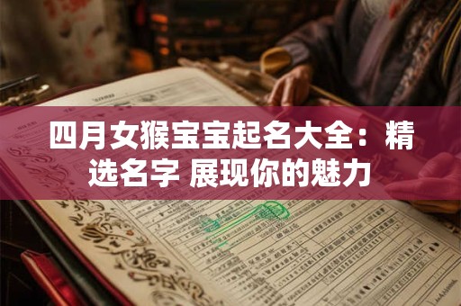 四月女猴宝宝起名大全：精选名字 展现你的魅力