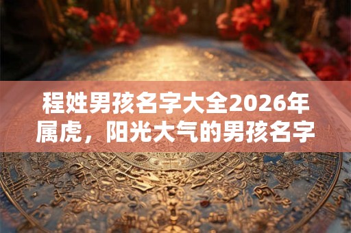 程姓男孩名字大全2026年属虎,阳光大气的男孩名字 程姓男孩名字大全2026年属虎,阳光大气的男孩名字