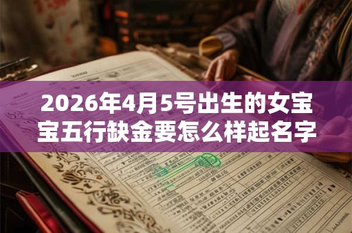2026年4月5号出生的女宝宝五行缺金要怎么样起名字 2026年4月5号出生的女宝宝五行缺金要怎么样起名字