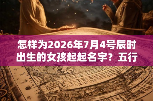 怎样为2026年7月4号辰时出生的女孩起起名字？五行是什么？