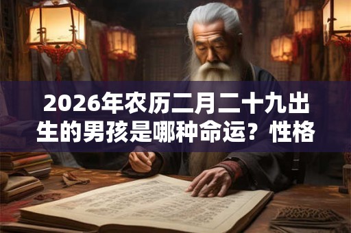 2026年农历二月二十九出生的男孩是哪种命运？性格好吗