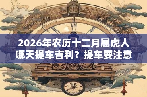 2026年农历十二月属虎人哪天提车吉利?提车要注意什么? 2026年农历十二月属虎人哪天提车吉利?提车要注意什么?