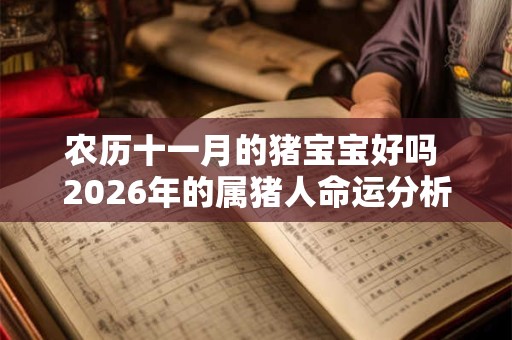 农历十一月的猪宝宝好吗 2026年的属猪人命运分析! 农历十一月的猪宝宝好吗 2026年的属猪人命运分析!