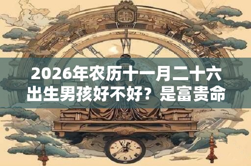 2026年农历十一月二十六出生男孩好不好？是富贵命吗？