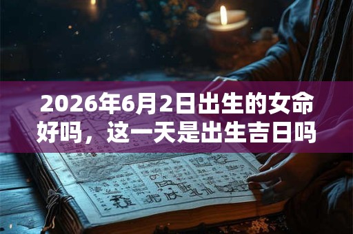 2026年6月2日出生的女命好吗，这一天是出生吉日吗？