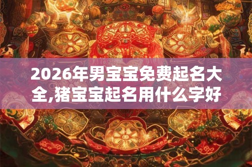 2026年男宝宝免费起名大全,猪宝宝起名用什么字好？