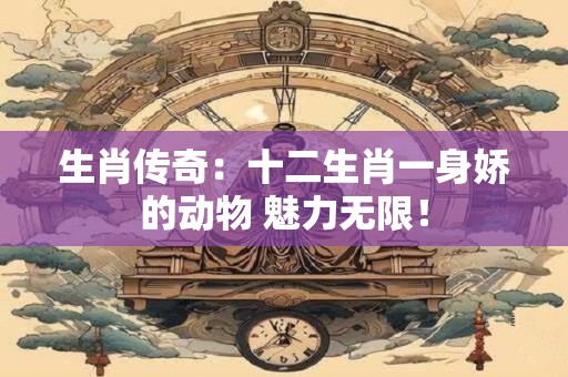 生肖传奇：十二生肖一身娇的动物 魅力无限！