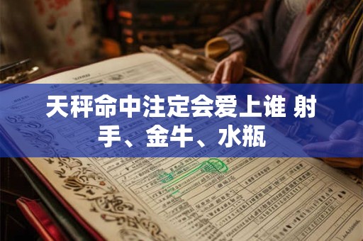 天秤命中注定会爱上谁 射手、金牛、水瓶