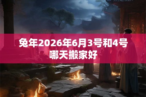 兔年2026年6月3号和4号哪天搬家好 兔年2026年6月3号和4号哪天搬家好