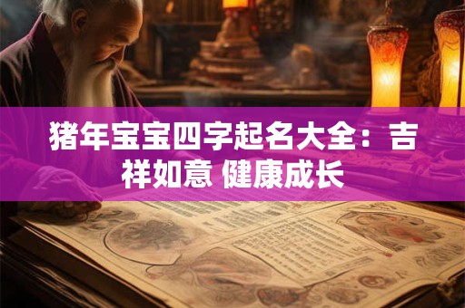 猪年宝宝四字起名大全:吉祥如意 健康成长 猪年宝宝四字起名大全:吉祥如意 健康成长