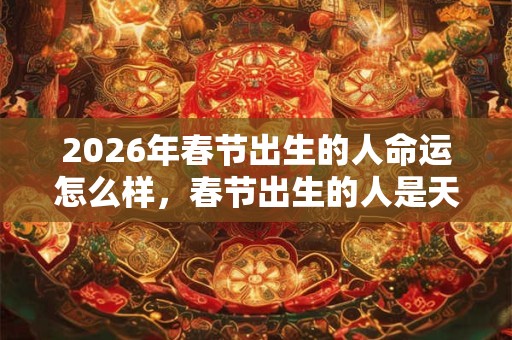 2026年春节出生的人命运怎么样，春节出生的人是天胎吗？