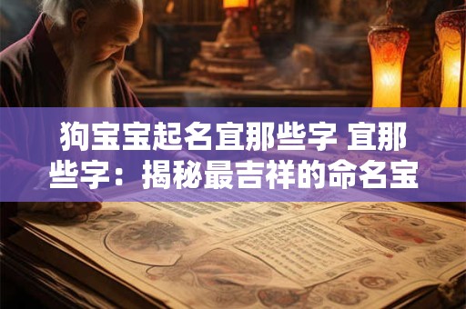 狗宝宝起名宜那些字 宜那些字:揭秘最吉祥的命名宝典 狗宝宝起名宜那些字 宜那些字:揭秘最吉祥的命名宝典