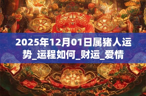 2025年12月01日属猪人运势_运程如何_财运_爱情 2025年12月01日属猪人运势_运程如何_财运_爱情