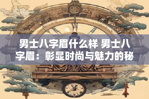 男士八字眉什么样 男士八字眉:彰显时尚与魅力的秘密武器 男士八字眉什么样 男士八字眉:彰显时尚与魅力的秘密武器