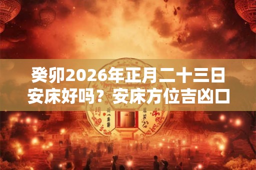 癸卯2026年正月二十三日安床好吗?安床方位吉凶口诀 癸卯2026年正月二十三日安床好吗?安床方位吉凶口诀