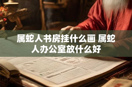 属蛇人书房挂什么画 属蛇人办公室放什么好