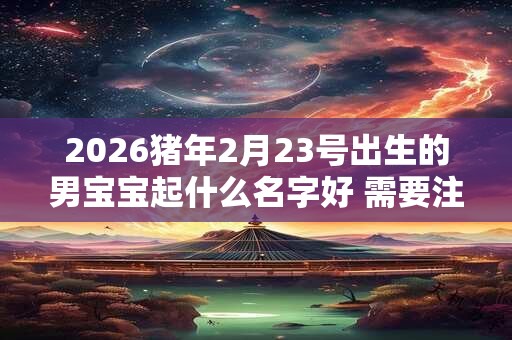 2026猪年2月23号出生的男宝宝起什么名字好 需要注意什么 2026猪年2月23号出生的男宝宝起什么名字好 需要注意什么
