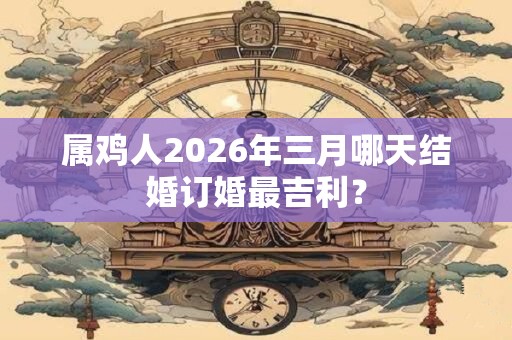 属鸡人2026年三月哪天结婚订婚最吉利？