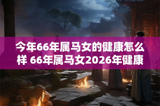 今年66年属马女的健康怎么样 66年属马女2026年健康运势分析 今年66年属马女的健康怎么样 66年属马女2026年健康运势分析