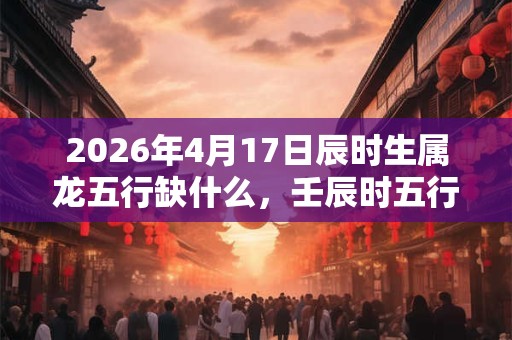 2026年4月17日辰时生属龙五行缺什么,壬辰时五行缺什么 2026年4月17日辰时生属龙五行缺什么,壬辰时五行缺什么