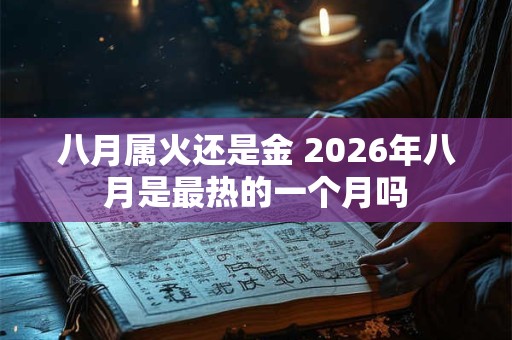 八月属火还是金 2026年八月是最热的一个月吗 八月属火还是金 2026年八月是最热的一个月吗