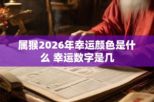 属猴2026年幸运颜色是什么 幸运数字是几 属猴2026年幸运颜色是什么 幸运数字是几