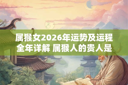 属猴女2026年运势及运程全年详解 属猴人的贵人是谁