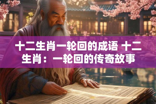 十二生肖一轮回的成语 十二生肖：一轮回的传奇故事