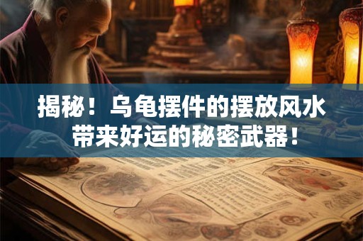 揭秘！乌龟摆件的摆放风水 带来好运的秘密武器！