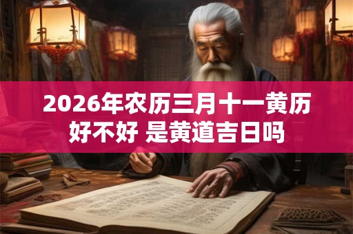 2026年农历三月十一黄历好不好 是黄道吉日吗