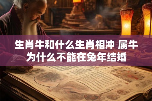 生肖牛和什么生肖相冲 属牛为什么不能在兔年结婚