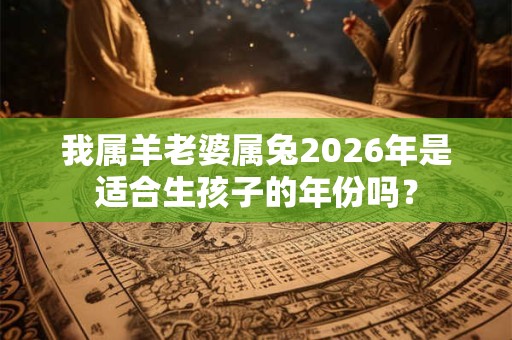 我属羊老婆属兔2026年是适合生孩子的年份吗？